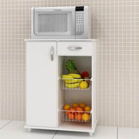Armário Com Fruteira Belize New Notável Branco Menor preço em Armário Com Fruteira Belize New Notável Branco