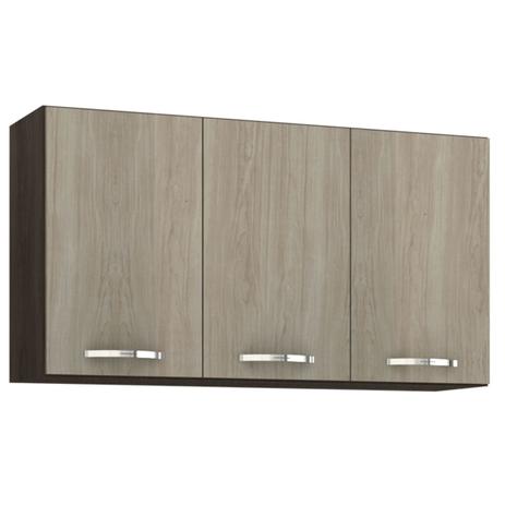 Armário de Cozinha Aéreo Triplo Médio 3 portas Andreia 120 X 51 X 32cm Decapê/Amêndoa IRM é boa?