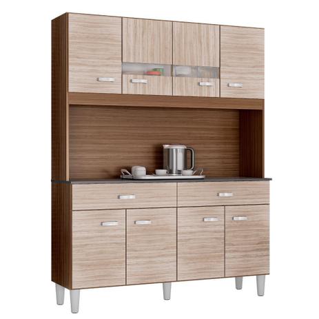 Armário de Cozinha Poquema Completa 8 Portas Manu Cappuccino / Amêndoa é boa?