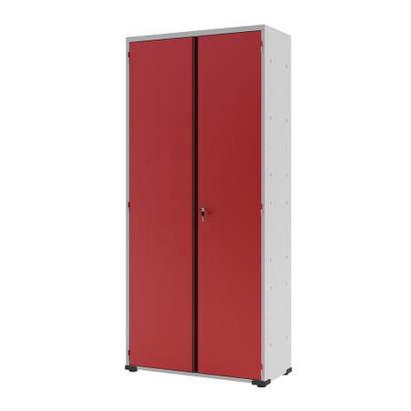 Armário de Escritório Kevin III 2 PT Vermelho e Cinza Cristal - Elite Aço Menor preço em Armário de Escritório Kevin III 2 PT Vermelho e Cinza Cristal - Elite Aço
