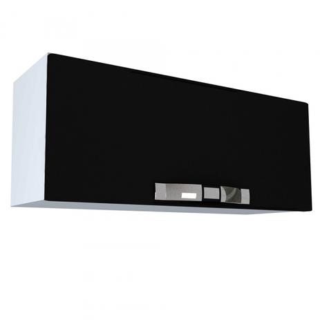 Armário de Parede Colormaq Class Master 1 Porta Basculante em Aço Branco e Preto 80cm Menor preço em Armário de Parede Colormaq Class Master 1 Porta Basculante em Aço Branco e Preto 80cm