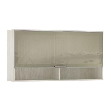 Armário Luciane 120cm 1 Porta Basculante com Vidro e Nicho Anita Menor preço em Armário Luciane 120cm 1 Porta Basculante com Vidro e Nicho Anita