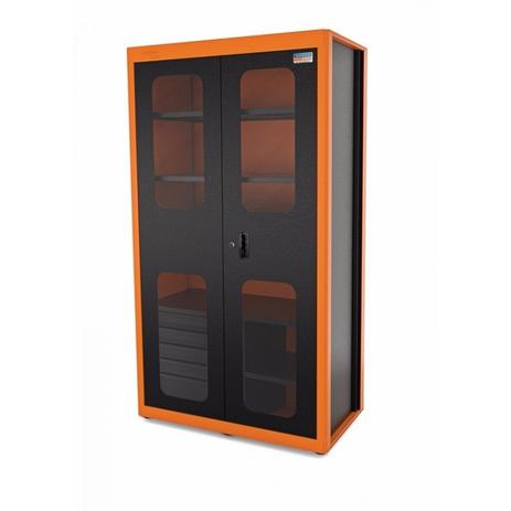 Armário Modular para Ferramentas Vertical 2 Portas 5 Gavetas Tramontina PRO Laranja Menor preço em Armário Modular para Ferramentas Vertical 2 Portas 5 Gavetas Tramontina PRO Laranja