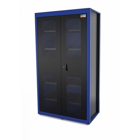 Armário Modular para Ferramentas Vertical 2 Portas com Visores Tramontina PRO Azul Menor preço em Armário Modular para Ferramentas Vertical 2 Portas com Visores Tramontina PRO Azul