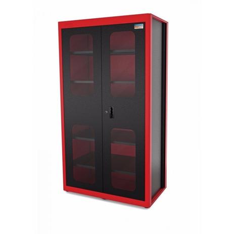 Armário Modular para Ferramentas Vertical 2 Portas com Visores Tramontina PRO Vermelho Menor preço em Armário Modular para Ferramentas Vertical 2 Portas com Visores Tramontina PRO Vermelho