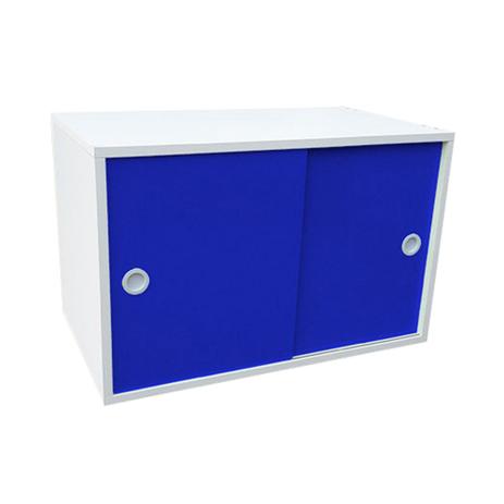 Armário Módulo PT c/ Porta Correr-Azul - Evolukit Menor preço em Armário Módulo PT c/ Porta Correr-Azul - Evolukit