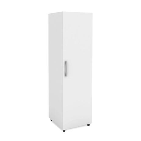 Armário Multiuso 1 Porta 2 Nichos e Suporte para Vassoura - Branco - Móvel Bento Menor preço em Armário Multiuso 1 Porta 2 Nichos e Suporte para Vassoura - Branco - Móvel Bento
