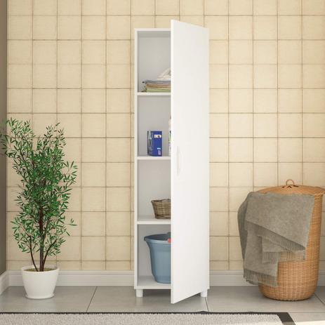 Armário Multiuso 1 Porta Aracajú Politorno Branco é boa?