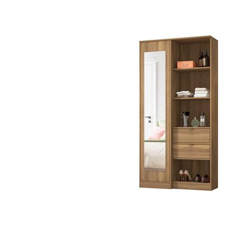 Armário Multiuso 1 Porta Com Espelho Cômoda Poesia - Demobile Menor preço em Armário Multiuso 1 Porta Com Espelho Cômoda Poesia - Demobile