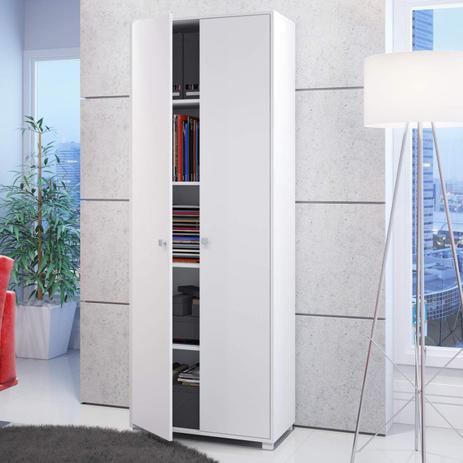 Armário Multiuso 2 Portas BAM 02 Office BRV Móveis Branco Menor preço em Armário Multiuso 2 Portas BAM 02 Office BRV Móveis Branco