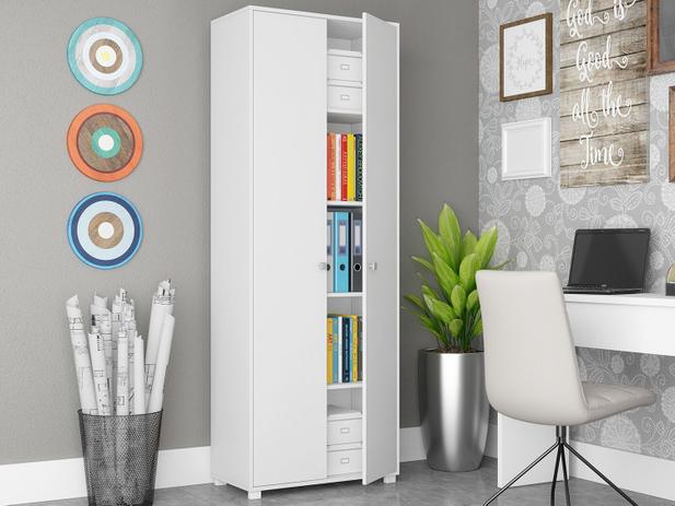 Armário Multiuso BAM 02-06 2 Portas - 37,5x187cm BRV Móveis Menor preço em Armário Multiuso BAM 02-06 2 Portas - 37,5x187cm BRV Móveis