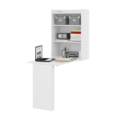 Armário Multiuso Branco com Mesa Dobrável - Multimóveis Menor preço em Armário Multiuso Branco com Mesa Dobrável - Multimóveis
