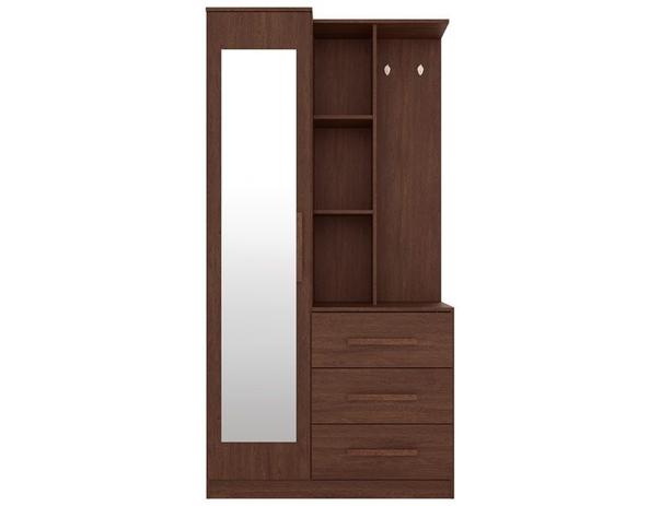 Armário Multiúso com Cômoda Brisa Canela Touch LC Móveis Menor preço em Armário Multiúso com Cômoda Brisa Canela Touch LC Móveis
