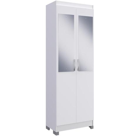 Armário Multiuso Com Espelhos e Pés Solteiro Organizador Sala de Estar 2 Portas 5 Prateleiras Branco - Doripel Menor preço em Armário Multiuso Com Espelhos e Pés Solteiro Organizador Sala de Estar 2 Portas 5 Prateleiras Branco - Doripel