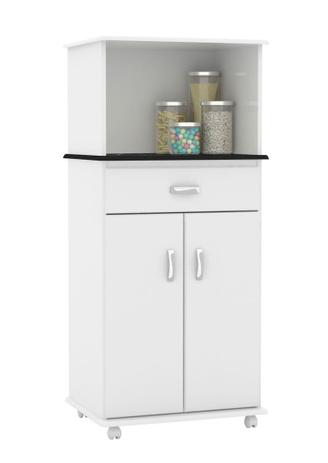 Armário Multiuso Flex Branco com Mármore - EJ Móveis Menor preço em Armário Multiuso Flex Branco com Mármore - EJ Móveis