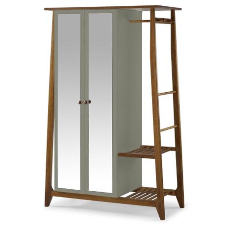 Armário Multiuso Stoka com 2 Portas Na Cor Cinza - Máxima Menor preço em Armário Multiuso Stoka com 2 Portas Na Cor Cinza - Máxima