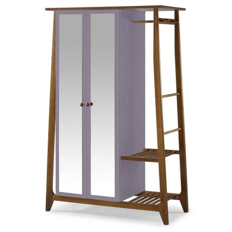 Armário Multiuso Stoka com 2 Portas Na Cor Lilás - Máxima Menor preço em Armário Multiuso Stoka com 2 Portas Na Cor Lilás - Máxima