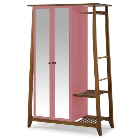 Armário Multiuso Stoka com 2 Portas Na Cor Rosa - Máxima é ruim? Armário Multiuso Stoka com 2 Portas Na Cor Rosa - Máxima é boa?