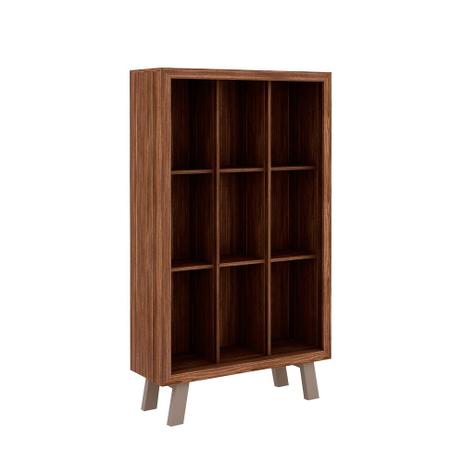 Armário para Livros Me4121 Nogal/Fendi - Tecno mobili Menor preço em Armário para Livros Me4121 Nogal/Fendi - Tecno mobili