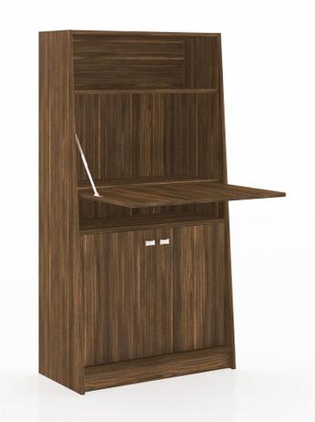 Armário Retrátil Mesa Multiuso Armário Nogal - Tecno Mobili Menor preço em Armário Retrátil Mesa Multiuso Armário Nogal - Tecno Mobili
