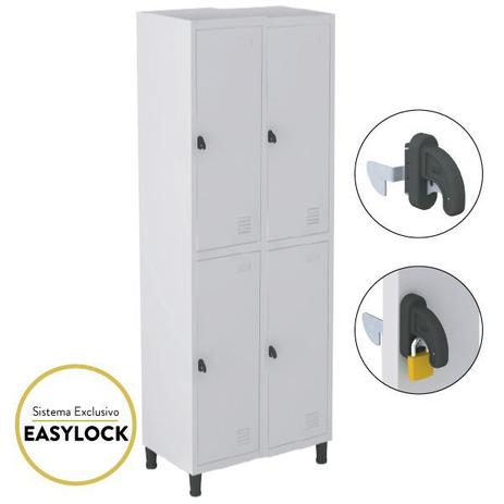 Armário Roupeiro De Aço Guarda-Volume Locker Vestiário 04 Portas Grandes Montável - Marzo Vitorino é ruim? Armário Roupeiro De Aço Guarda-Volume Locker Vestiário 04 Portas Grandes Montável - Marzo Vitorino é boa?