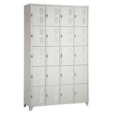 Menor preço em Armário Roupeiro De Aço Guarda-Volume Locker Vestiário 20 Portas Pequenas - FASTMOVEIS