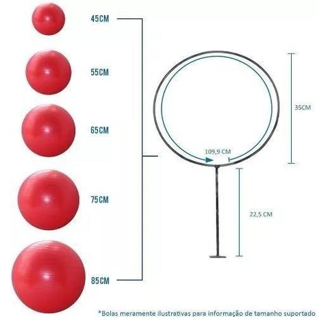 bola de pilates netshoes
