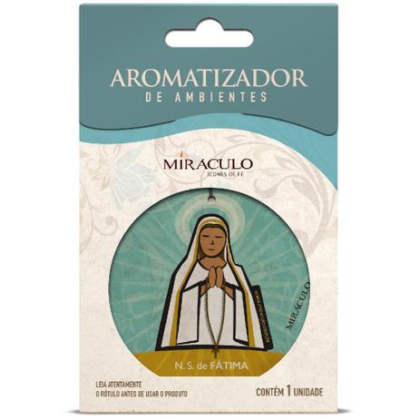 Aromatizador Ambiente Nossa Senhora de Fátima Miráculo Menor preço em Aromatizador Ambiente Nossa Senhora de Fátima Miráculo