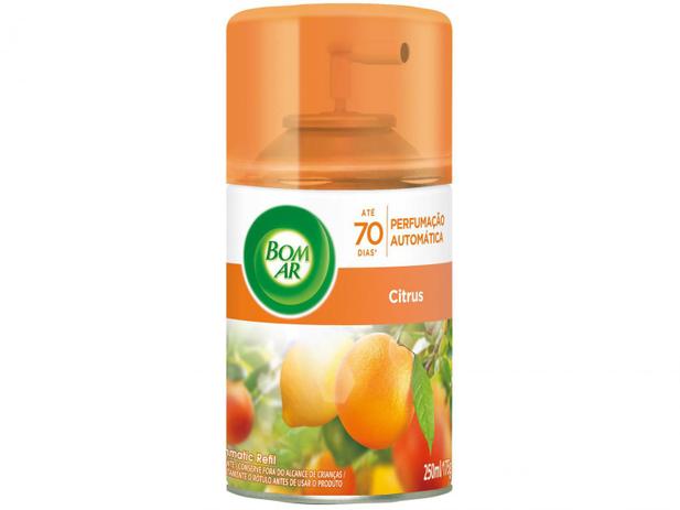 Aromatizador de Ambiente Spray Automático Bom Ar - Freshmatic Citrus Refil 250ml Menor preço em Aromatizador de Ambiente Spray Automático Bom Ar - Freshmatic Citrus Refil 250ml