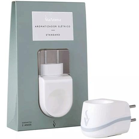 Aromatizador Elétrico Difusor Via Aroma Aromaterapia Standard Luxo Branco Menor preço em Aromatizador Elétrico Difusor Via Aroma Aromaterapia Standard Luxo Branco