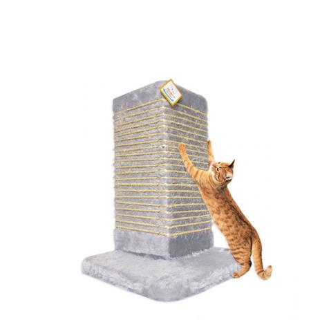Menor preço em Arranhador Cantoneira para Gatos com Sisal 50x35 Cm Cinza  Mimos de Bichos