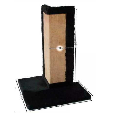 Arranhador Para Gatos Cantoneira Sofá Preto - Murano Menor preço em Arranhador Para Gatos Cantoneira Sofá Preto - Murano