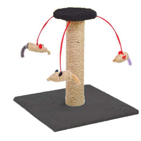 Arranhador Para Gatos Carrossel Pequeno 35x40x40 Preto - Murano Menor preço em Arranhador Para Gatos Carrossel Pequeno 35x40x40 Preto - Murano