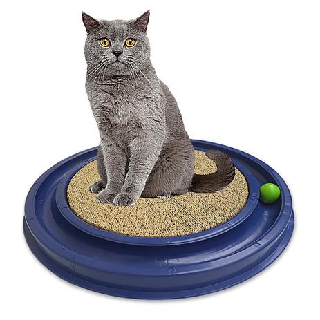 Arranhador para gatos Cat Pet Redondo Azul - Rb pet Menor preço em Arranhador para gatos Cat Pet Redondo Azul - Rb pet