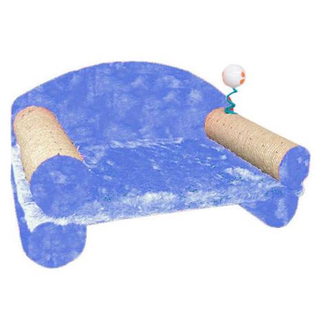 Arranhador Para Gatos Modelo Sofá Pelucia Azul - Murano é boa?