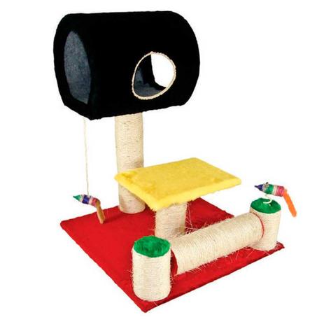 Arranhador Para Gatos Toca Piso Gira Gira Pelucia Sisal Colorido - Murano Menor preço em Arranhador Para Gatos Toca Piso Gira Gira Pelucia Sisal Colorido - Murano