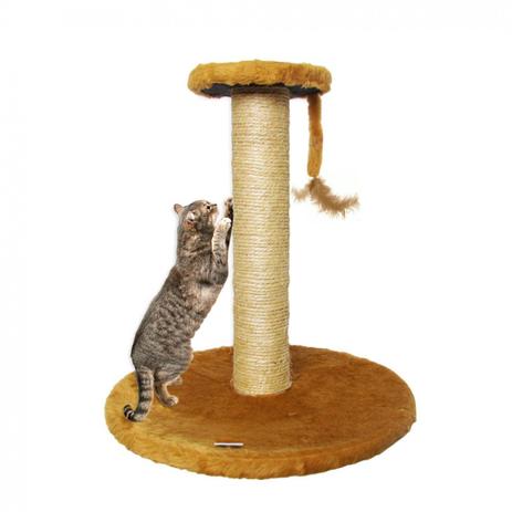 Arranhador para Gatos Torre 55x51cm Peluciado com Sisal Caramelo Mimos de Bichos Menor preço em Arranhador para Gatos Torre 55x51cm Peluciado com Sisal Caramelo Mimos de Bichos