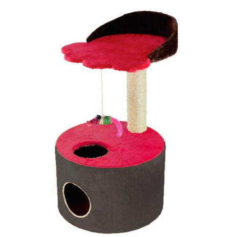 Arranhador Para Gatos Tubo Pata Vermelho e Preto - Murano Menor preço em Arranhador Para Gatos Tubo Pata Vermelho e Preto - Murano