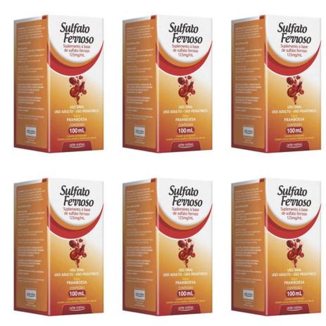 Arte Nativa Fulfato Ferroso 100ml (Kit C/06) Menor preço em Arte Nativa Fulfato Ferroso 100ml (Kit C/06)
