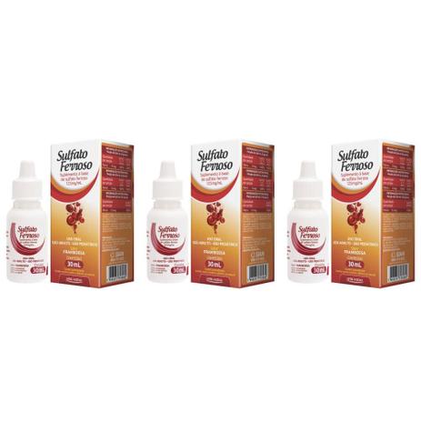 Arte Nativa Fulfato Ferroso Gotas 30ml (Kit C/03) Menor preço em Arte Nativa Fulfato Ferroso Gotas 30ml (Kit C/03)