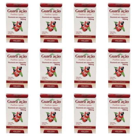 Arte Nativa Guara Ação Guaraná em Capsulas 500mg C/30 (Kit C/12) Menor preço em Arte Nativa Guara Ação Guaraná em Capsulas 500mg C/30 (Kit C/12)