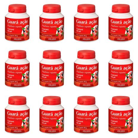 Arte Nativa Guara Ação Guaraná em Pó 50g (Kit C/12) Menor preço em Arte Nativa Guara Ação Guaraná em Pó 50g (Kit C/12)
