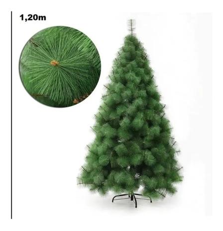 Árvore De Natal Pinheiro Cor Verde 2,10m Modelo Luxo 566 Galhos