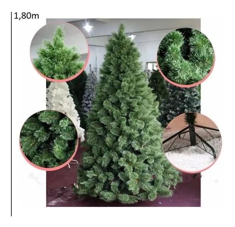 Árvore Pinheiro De Natal Luxo Verde Nevada 1,80m 420 Galhos A0318N - Chibrali é boa?