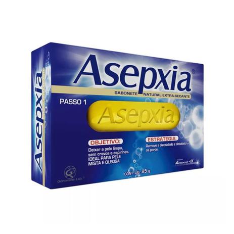 Asépxia Sabonete Enxofre 90g Menor preço em Asépxia Sabonete Enxofre 90g
