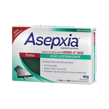Asépxia Sabonete Forte 80g Menor preço em Asépxia Sabonete Forte 80g