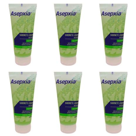 Asépxia Sabonete Líquido Facial Limpeza Profunda 100ml (Kit C/06) Menor preço em Asépxia Sabonete Líquido Facial Limpeza Profunda 100ml (Kit C/06)