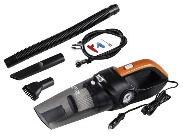Aspirador de Pó Mini Compressor 12V 2 em 1 Laranja - Overvision Menor preço em Aspirador de Pó Mini Compressor 12V 2 em 1 Laranja - Overvision