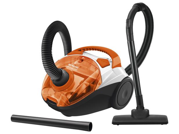 Aspirador de Pó Mondial Filtro HEPA 1500W - Hepa Turbo 2000 Laranja e Branco