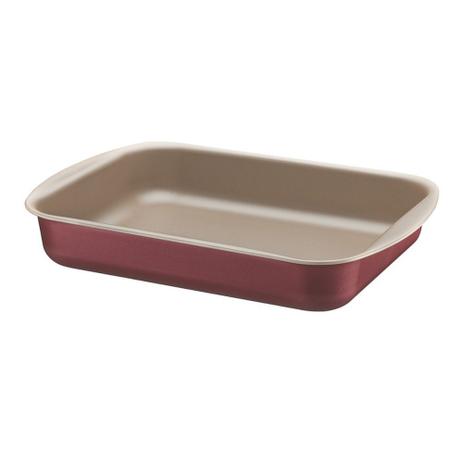 Assadeira Funda Alumínio 40 cm Brasil Vermelha - Tramontina Menor preço em Assadeira Funda Alumínio 40 cm Brasil Vermelha - Tramontina